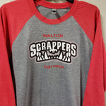 Scrappers Adult Unisex Triblend 3/4-Sleeve Raglan T-Shirts