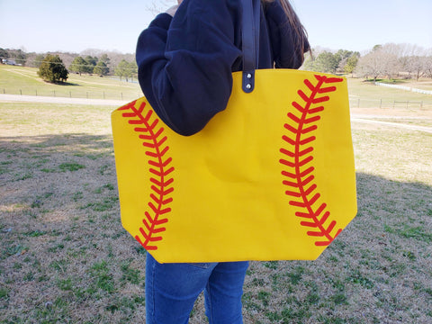Softball Tote Bag